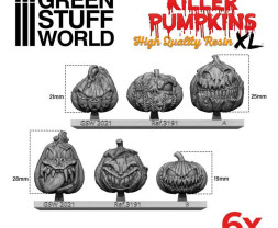 Resin Large Killer Pumpkins (6 ks)