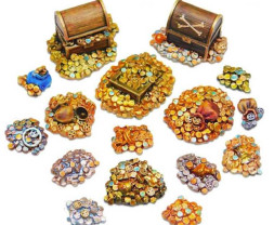 Resin Treasure Pieces - resinové poklady (16 ks)