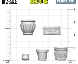 3D Printed Set Plant Pot – 3D tlačené kvetináče (30 ks)