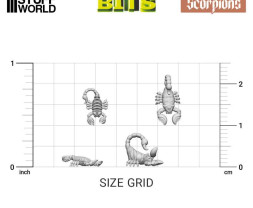 3D Printed Set Monster Scorpions – 3D tištění škorpióni (10 ks)