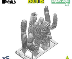 3D Printed Set Saguaro Cactus XL – 3D tlačený kaktus Saguaro XL (5 ks)