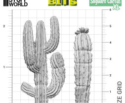 3D Printed Set Saguaro Cactus XL – 3D tlačený kaktus Saguaro XL (5 ks)