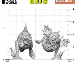 3D Printed Set Squig Beasts – 3D tlačené Squig Beasts (6 ks)