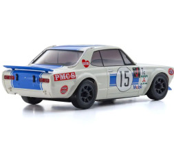 Mini-Z AWD Nissan Skyline 2000GT-R KPGC10 Racing 72 No.15 Blue s vysielačom KT-531P