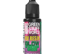 UV Resin Glow in the Dark Green – v tme svetielkujúca scénická voda zelená (17 ml)