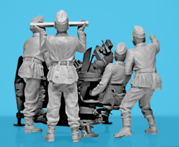 1:35 2cm FlaK 38 German AA Gun w/ Crew