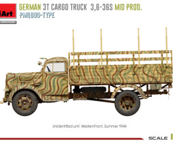 1:35 German 3t Cargo Truck 3,6-36S Mid PMQ600-Type