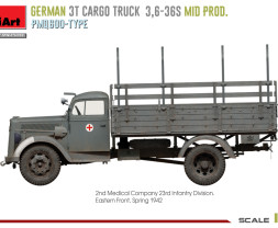 1:35 German 3t Cargo Truck 3,6-36S Mid PMQ600-Type