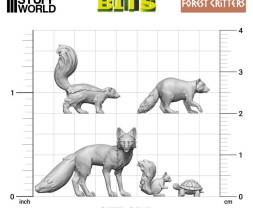 3D Printed Set Forest Animals – 3D tlačené lesné zvieratá (20 ks)