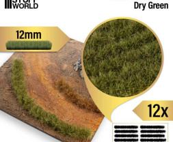 Grass Strips – samolepiace trávne prúžky, suchá tráva 12mm (12 ks)