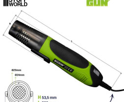 Teplovzdušná pištoľ Green Stuff World 450W